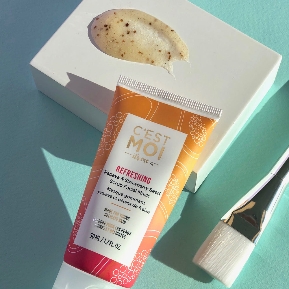 strawberry seed scrub Refreshing Papaya & Strawberry Seed Scrub Facial Mask – C'est Moi