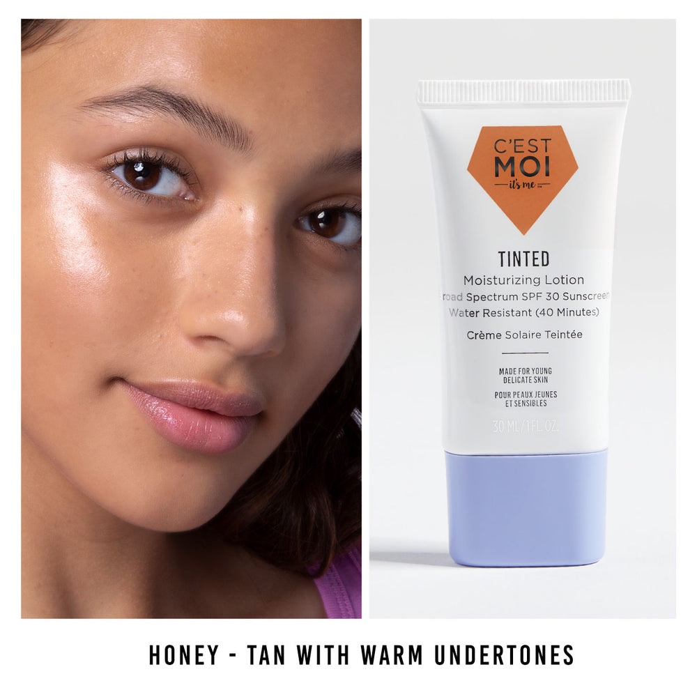 
            
                Load image into Gallery viewer, Tinted Moisturizing Lotion Broad Spectrum SPF 30 Sunscreen - Honey
            
        